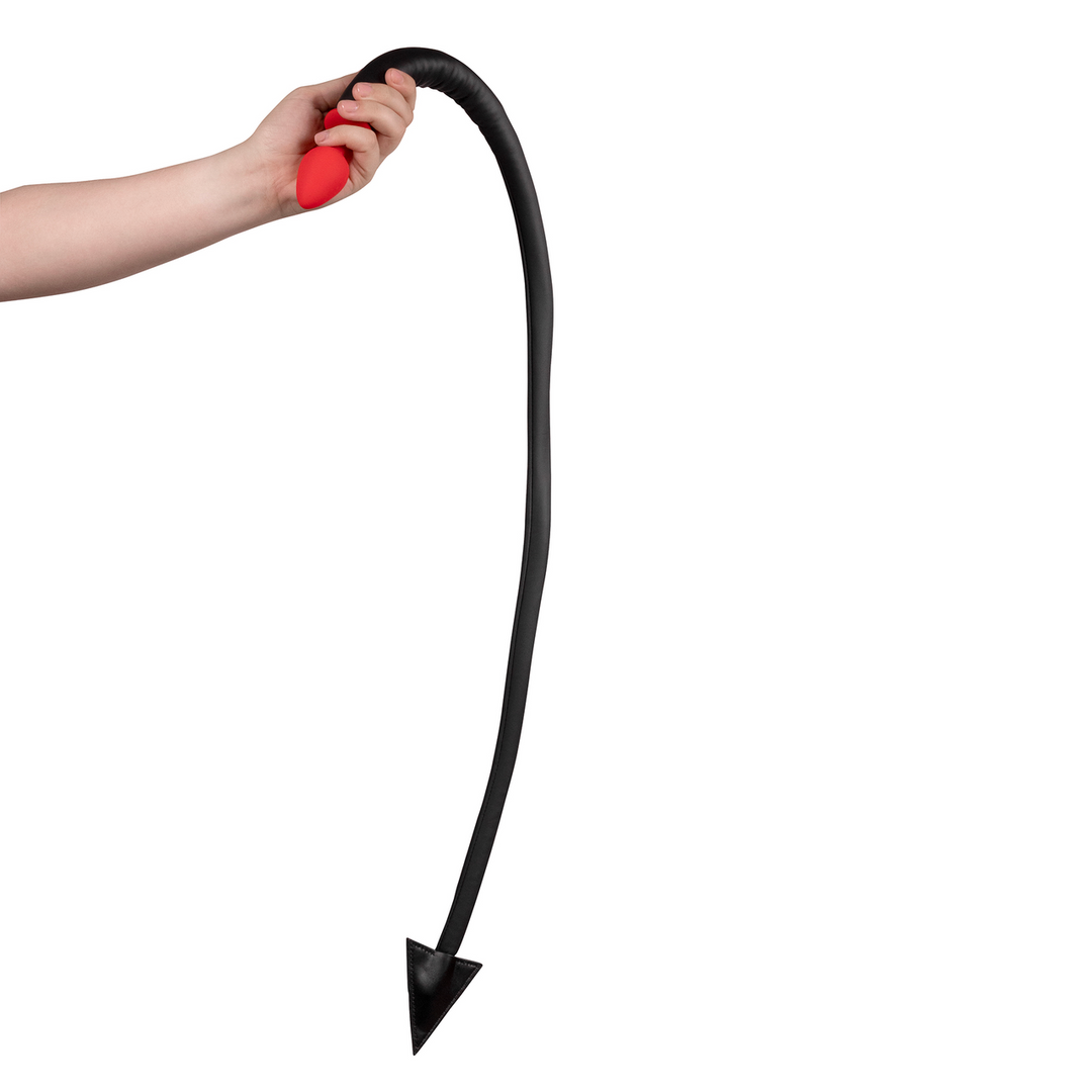 Silicone Anal Plug Devil's Tail 15 cm - Black/Red</meta>