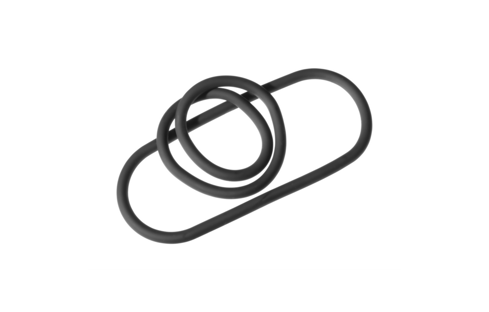 Silicone Slim Wrap Ring - Cockring / Ball Strap - 9 / 22 cm