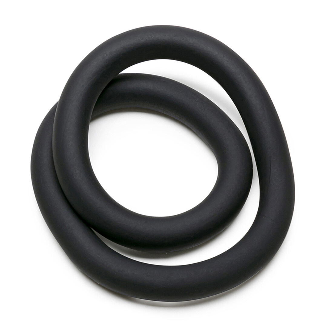 Silicone Hefty Wrap Ring – Cock Ring Black 3.5 cm Comfort