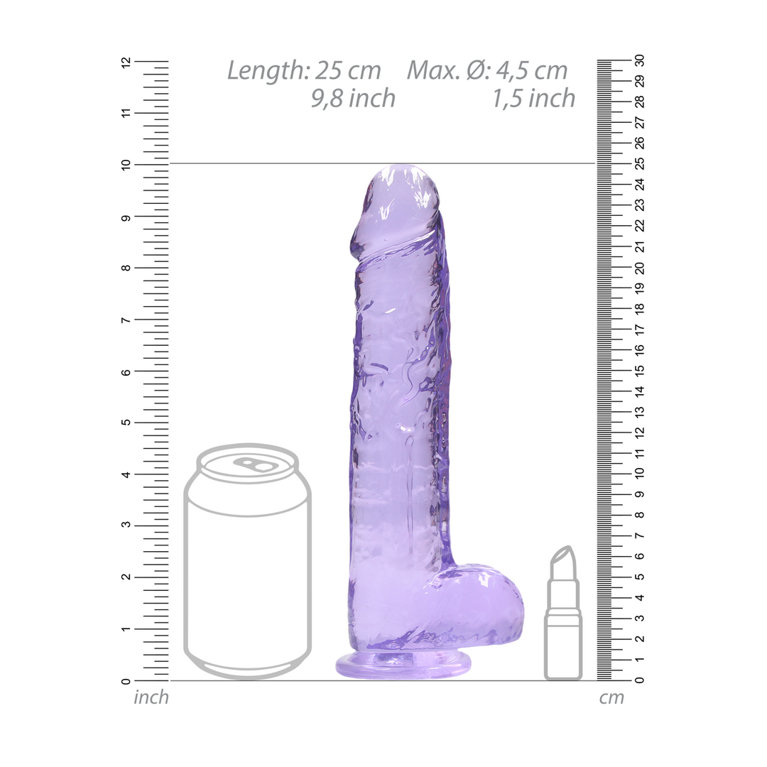 Realistic Dildo with Balls 25 cm – Natural & Safe