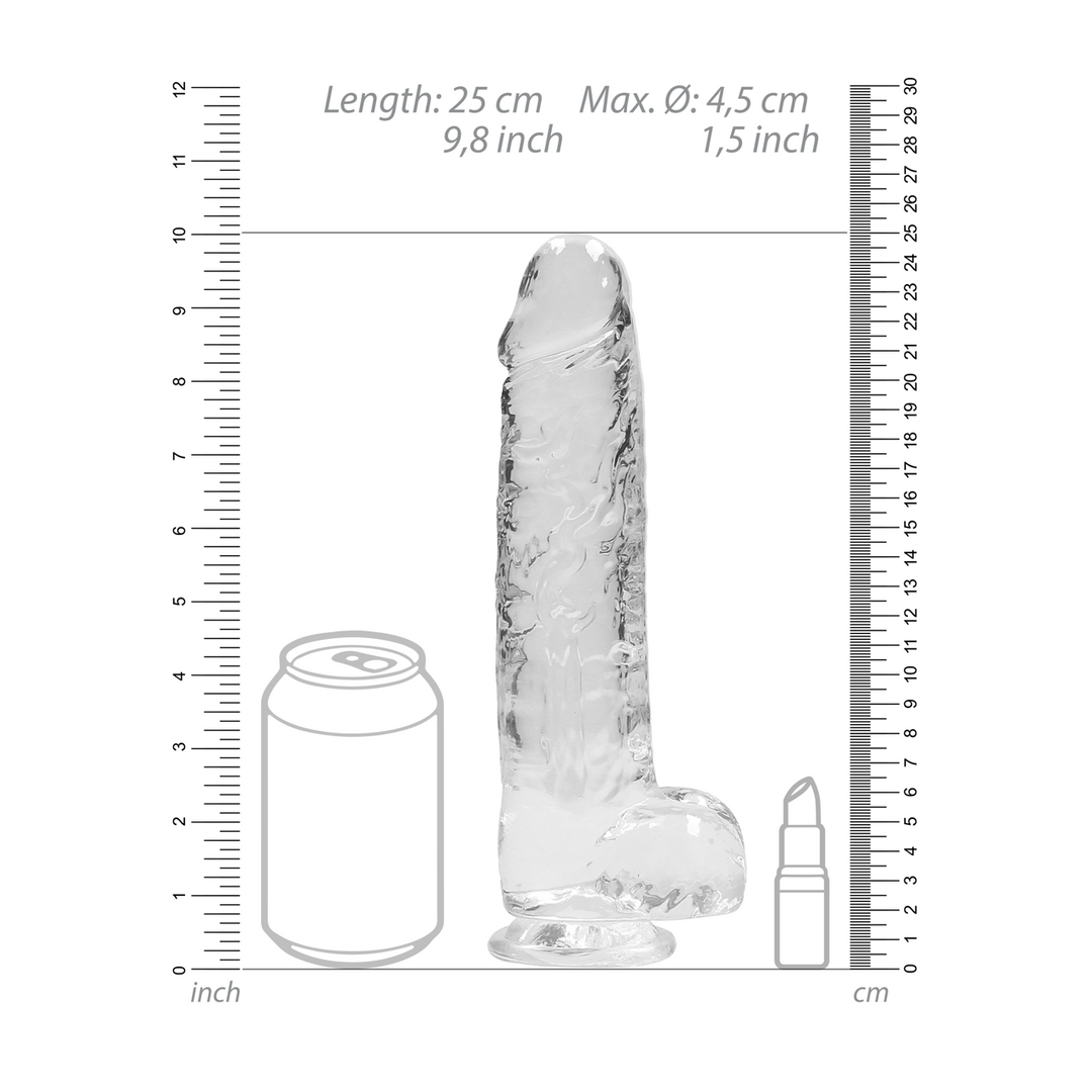 Realistic Dildo with Balls 25 cm | Safe & Lifelike