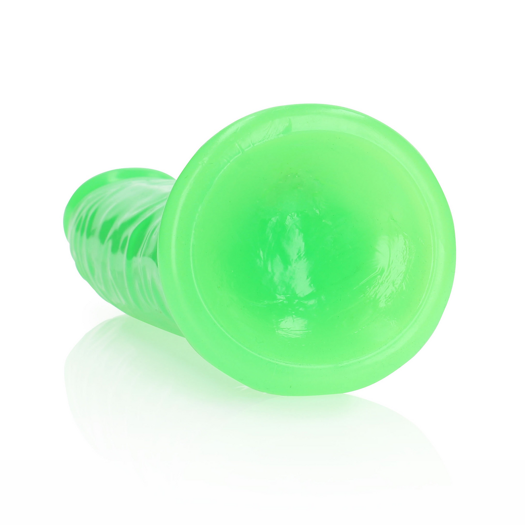 Slim Realistic Dildo 22.5 cm with Suction Cup & Glow Green