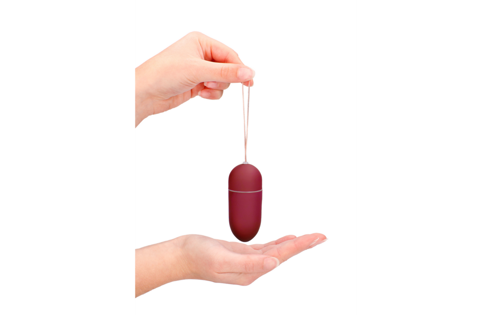 Vibrating Egg with 10 Speeds and Remote Control - L - Red