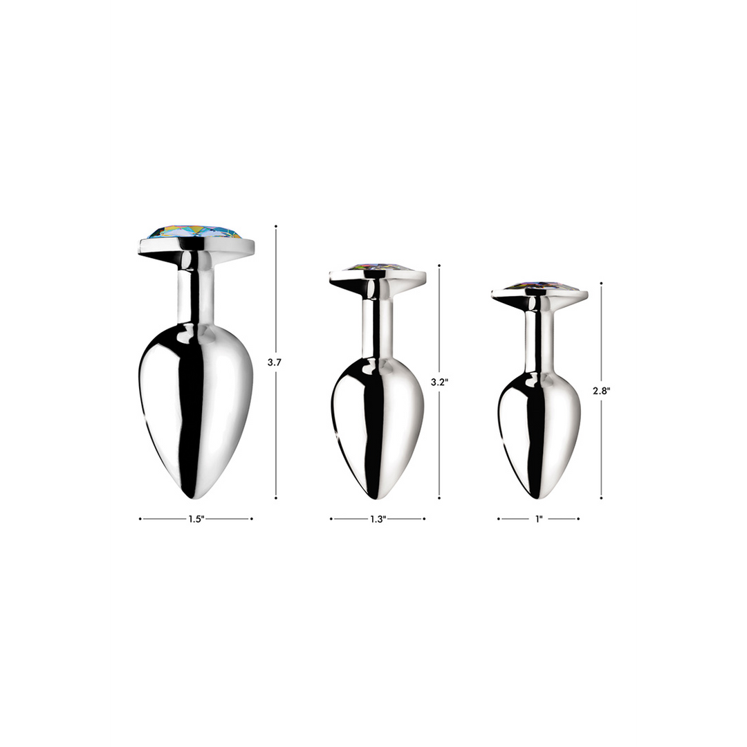 Rainbow Prism Medium Buttplug 819999999 cm – Anal-Trainingsset