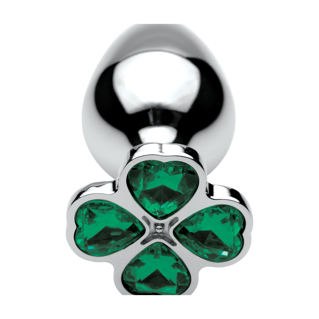 Lucky Clover Gem Butt Plug 8.1 cm - Medium Lucky Clover