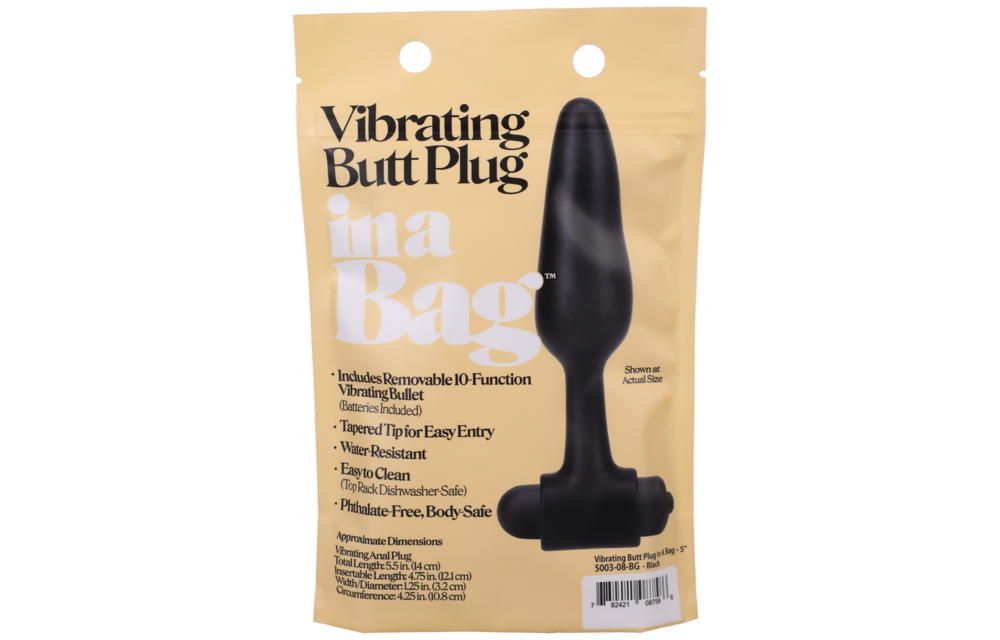 Vibrerende Butt Plug 14 cm Zwart - Krachtig & Comfortabel