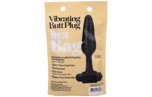 Vibrerende Butt Plug 14 cm Zwart - Krachtig & Comfortabel