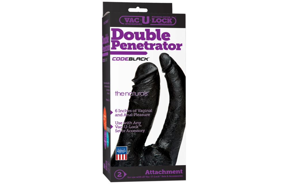 Code Black Double Dildo 16 cm | Ultimate Double Pleasure