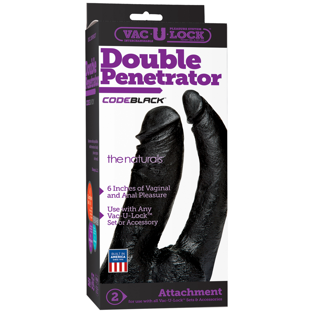 Code Black Doppeldildo 16 cm | Ultimatives doppeltes Vergnügen