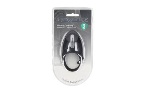 Adjustable Vibrating Silicone Cock Ring Black | LEVELZ