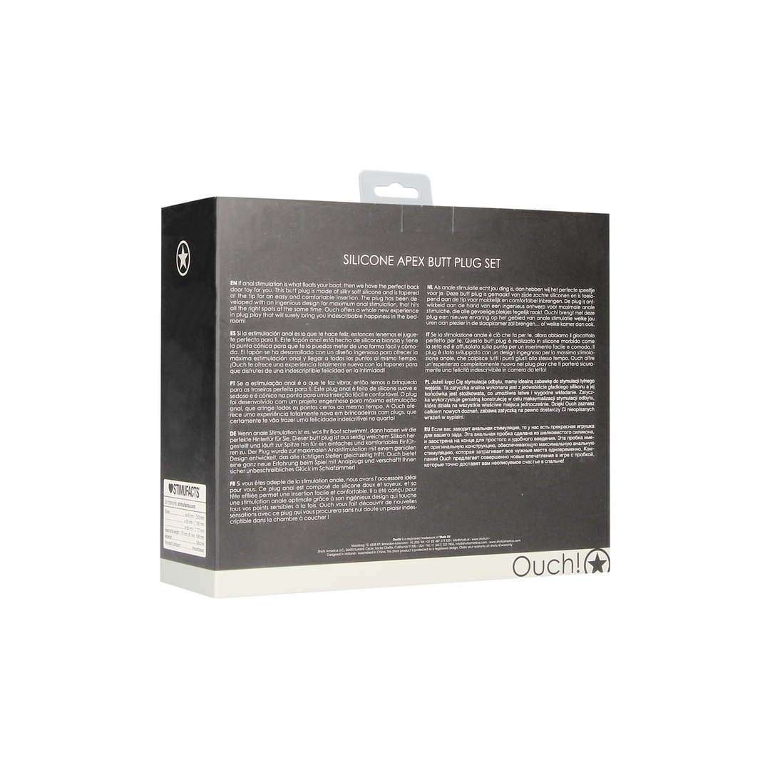 Apex Butt Plug Set 10 cm – Ultimate Anal Stimulation