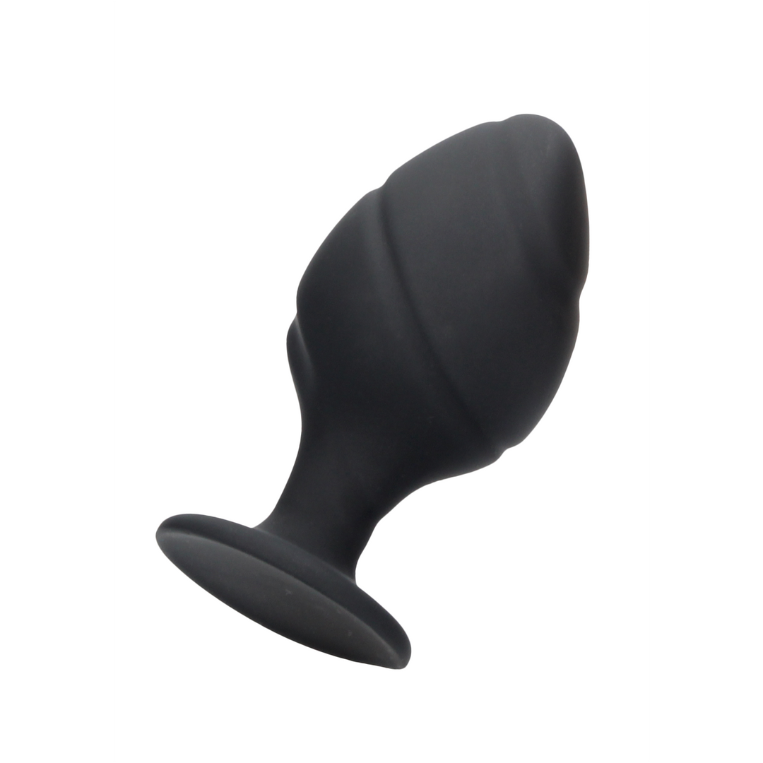 Gedrehtes Butt Plug Set 10 cm – Schwarz, sicher und bequem