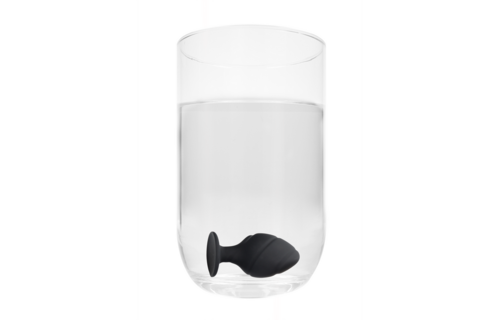 Swirled Butt Plug Set - Schwarz