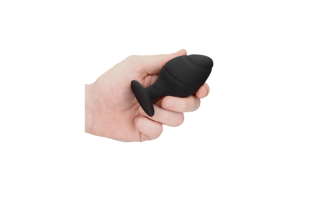 Swirled Butt Plug Set - Schwarz