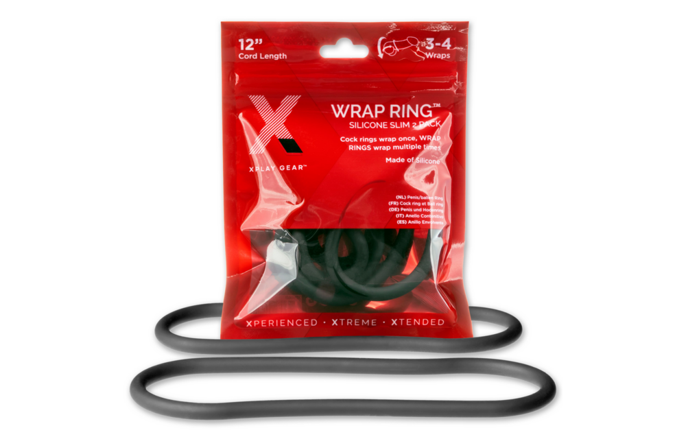 Silicone Slim Wrap Ring - Cockring / Ball Strap - 12 / 30 cm