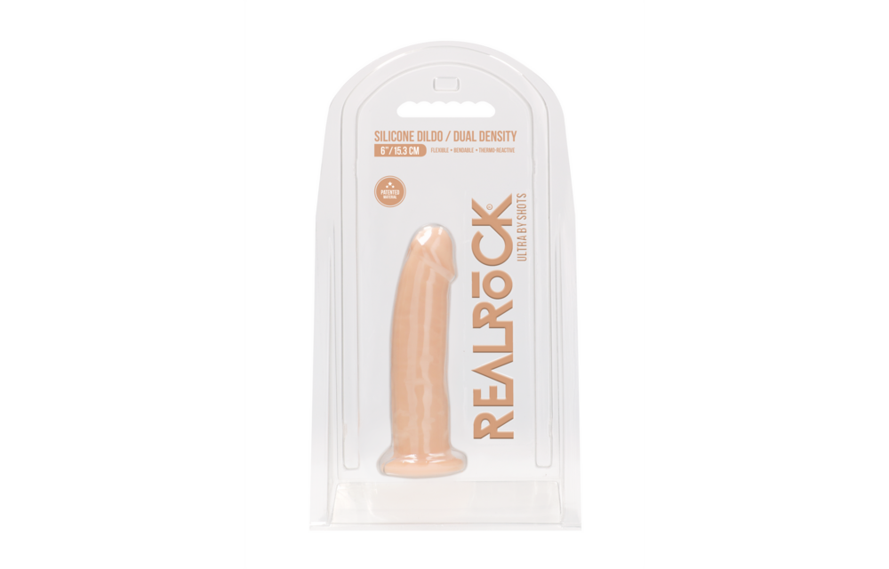 Silicone Dildo zonder Ballen - 6 / 15 cm