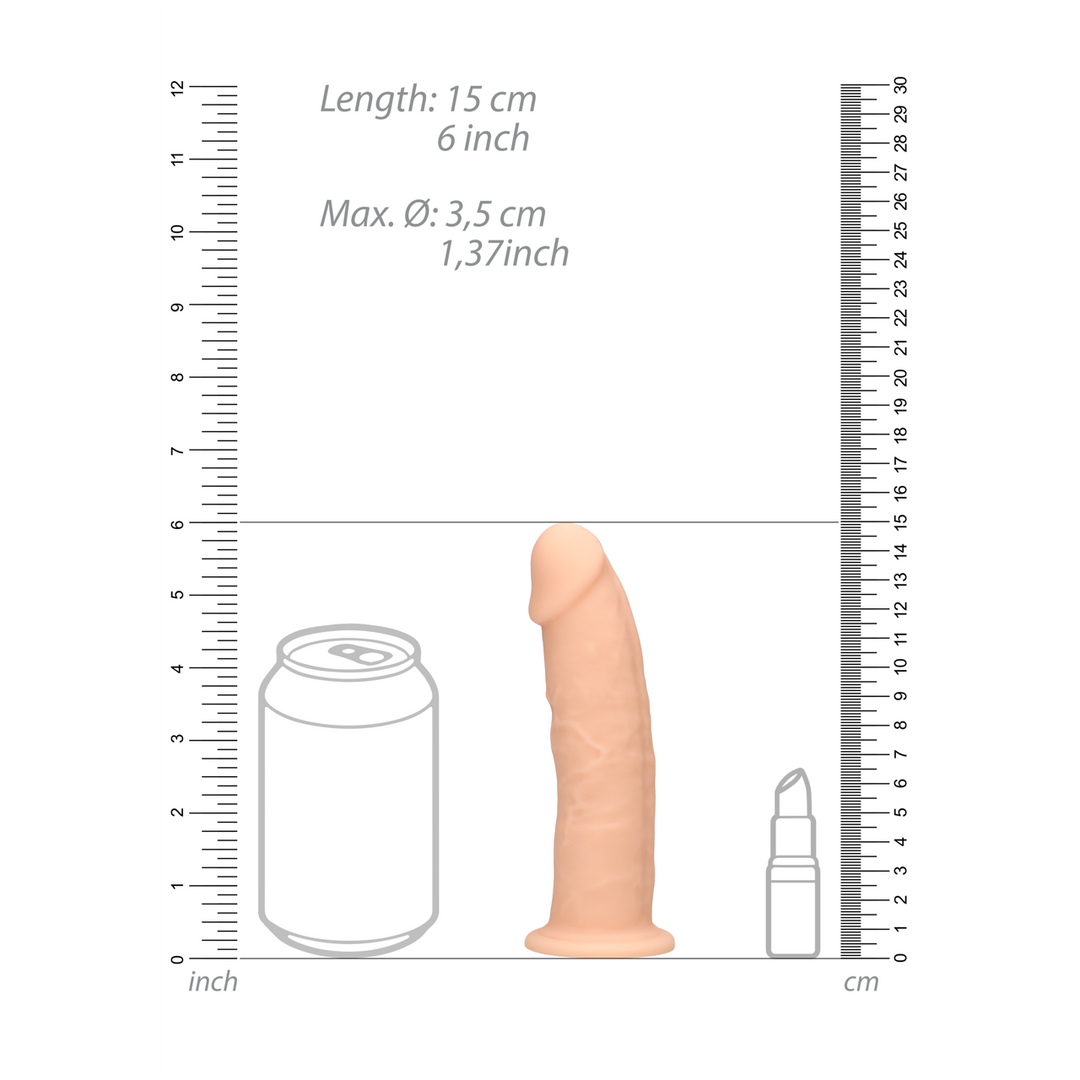 Silicone Dildo ohne Balls - 6 / 15 cm