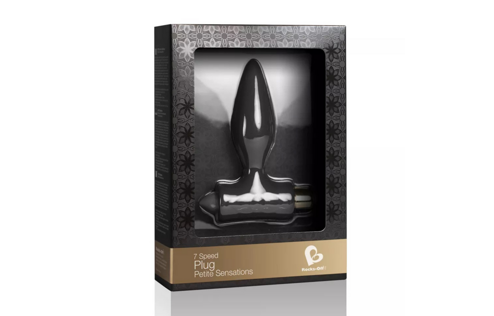 Petite Sensations 16,5 cm – Vibrierender Buttplug Schwarz