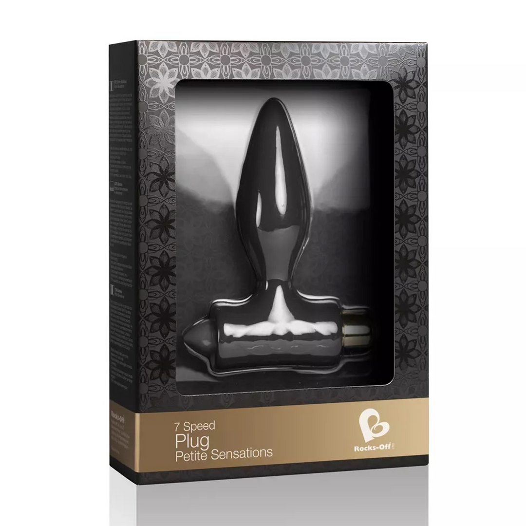 Petite Sensations 16,5 cm - Vibrerende Buttplug Zwart