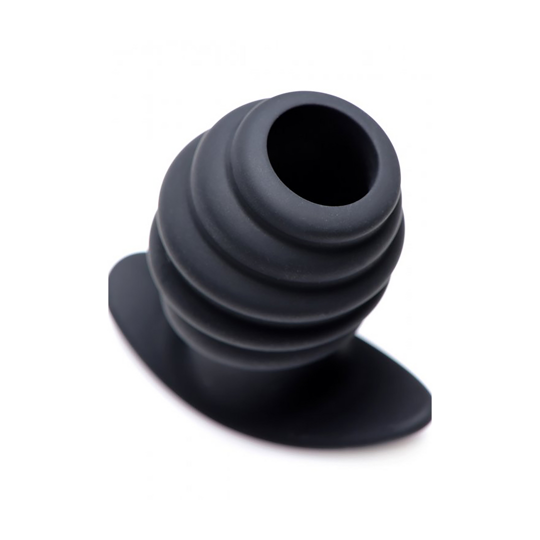 Hive Ass Tunnel 8.1 cm - Ribbed Hollow Butt Plug