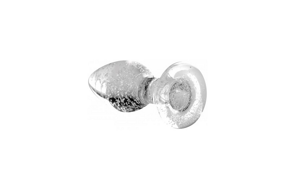 Glow-In-The-Dark Glas-Buttplug Klein 7,3 cm – XR Brands