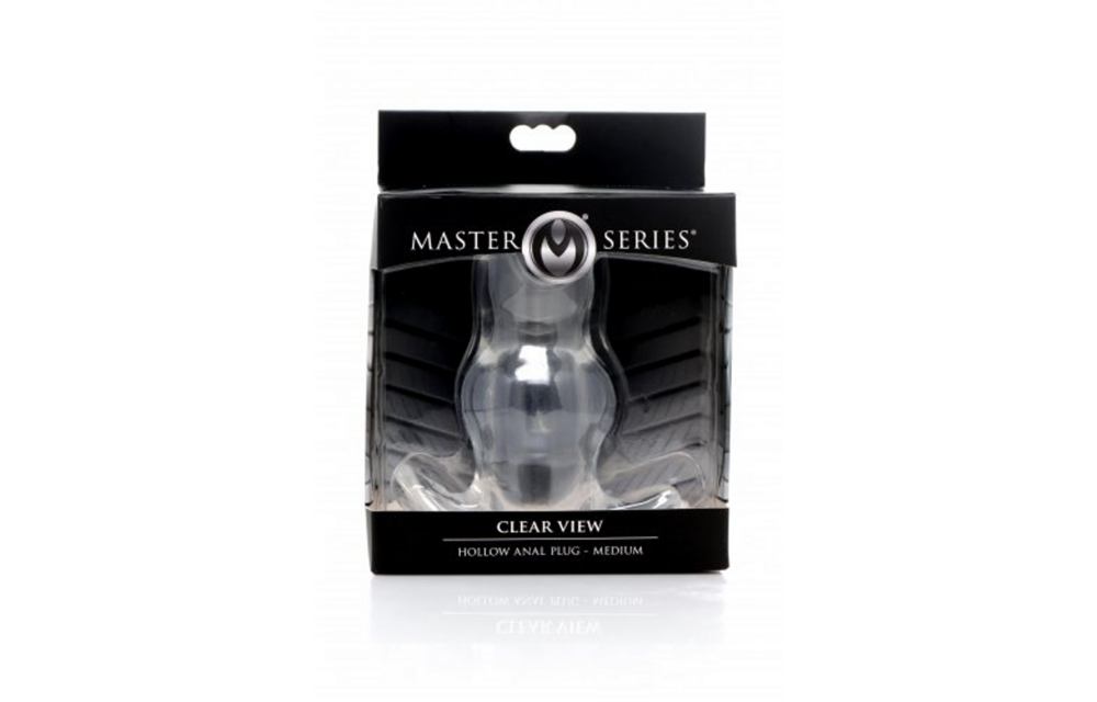 Clear View Hollow Anal Plug Medium 9.1 cm Transparent