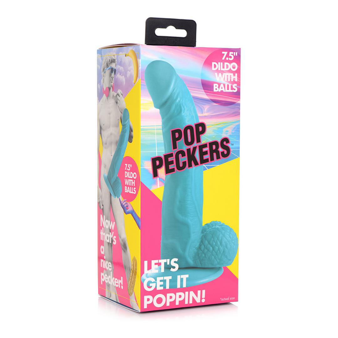 POP – Dildo mit Hoden 21,5 cm | Fest, flexibel und realistisch