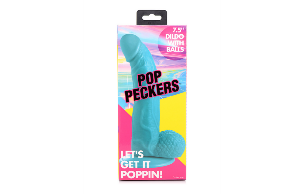POP - Dildo met ballen 21,5 cm | Stevig, flexibel & realistisch
