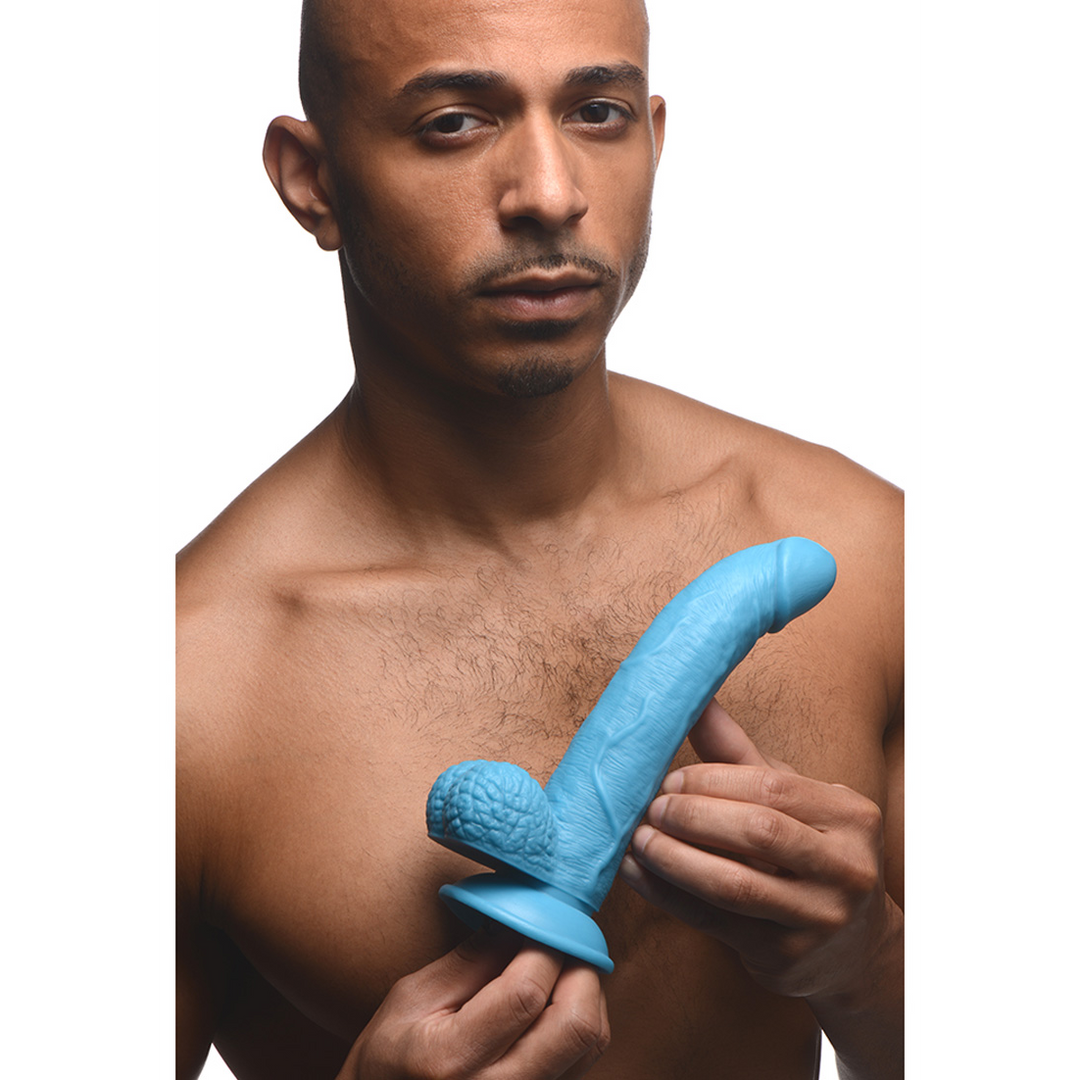 POP - Dildo met ballen 21,5 cm | Stevig, flexibel & realistisch