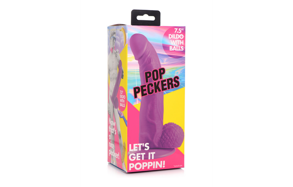 POP Dildo mit Hoden 21,5 cm – Fest, flexibel & realistisch
