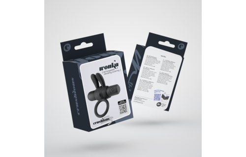 Wonka Cock Ring Black - Rechargeable & Vibrating Pleasure