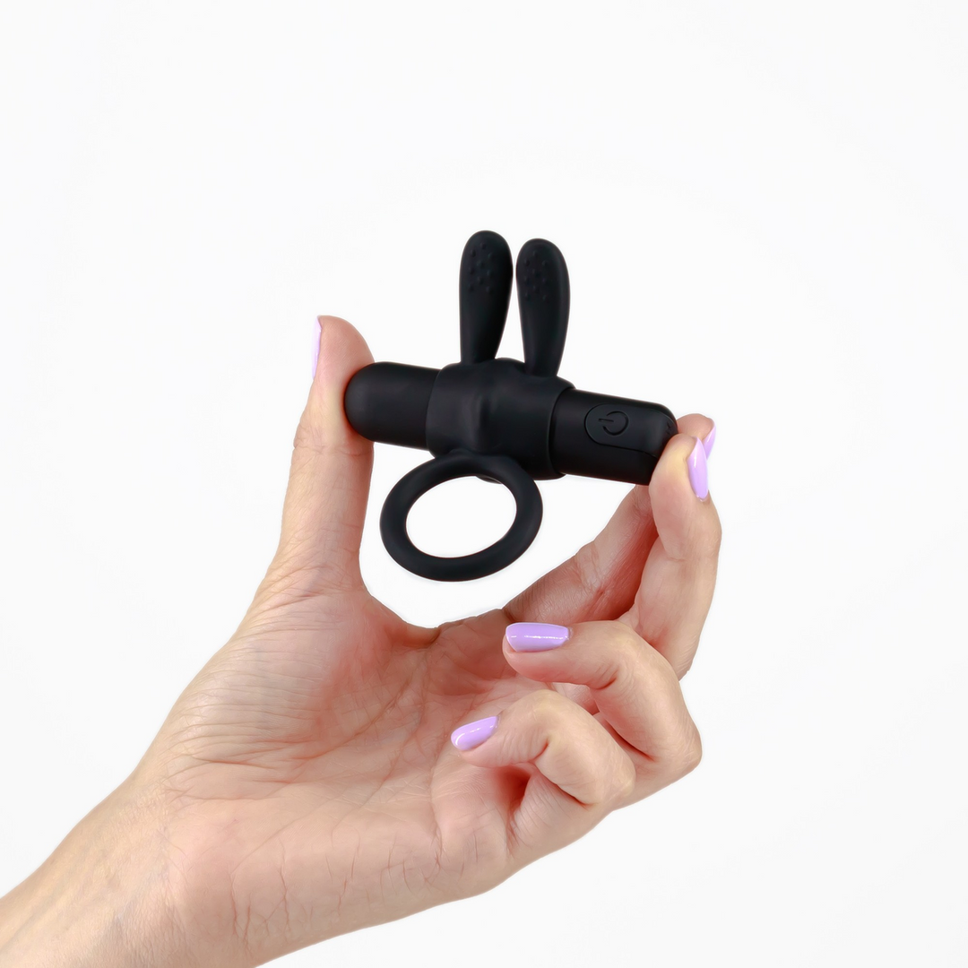 Wonka Cock Ring Black - Rechargeable & Vibrating Pleasure