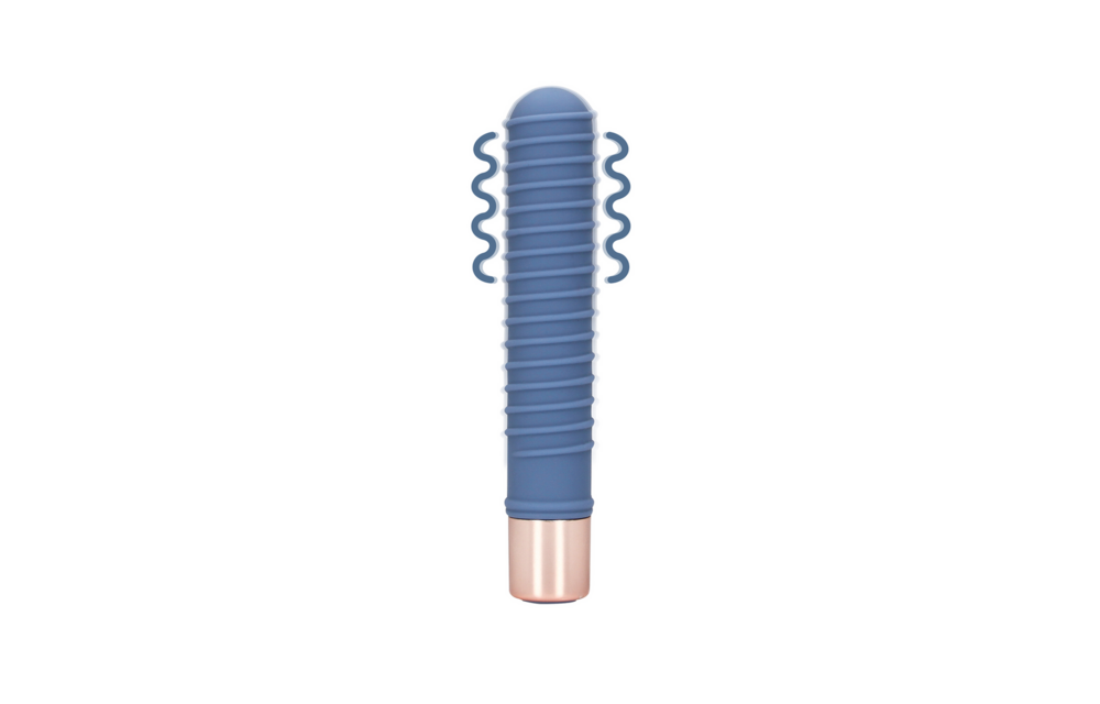 Ribbed Mini Vibrator Blue Horizon – Compact & Powerful