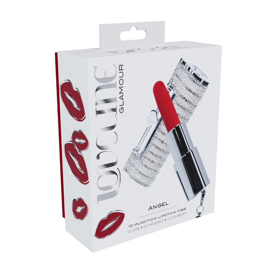Angel Lipstick Vibrator met 4 Opzetstukken | Stijlvol Genot