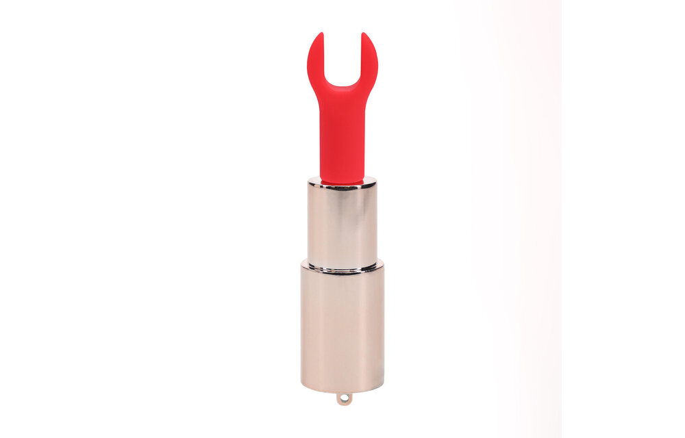 Candy Lipstickvibrator Roze - Stijlvol Genot & 4 Opzetstukken