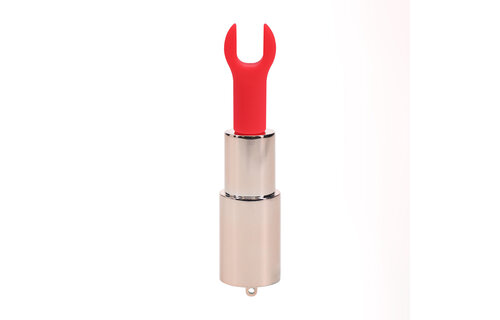 Candy Lipstickvibrator Roze - Stijlvol Genot & 4 Opzetstukken