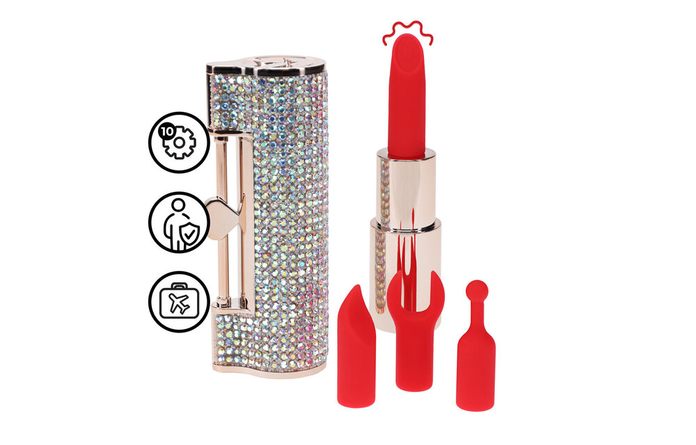 Diamond Lipstick Vibrator – Chic, Krachtig & Discreet groen
