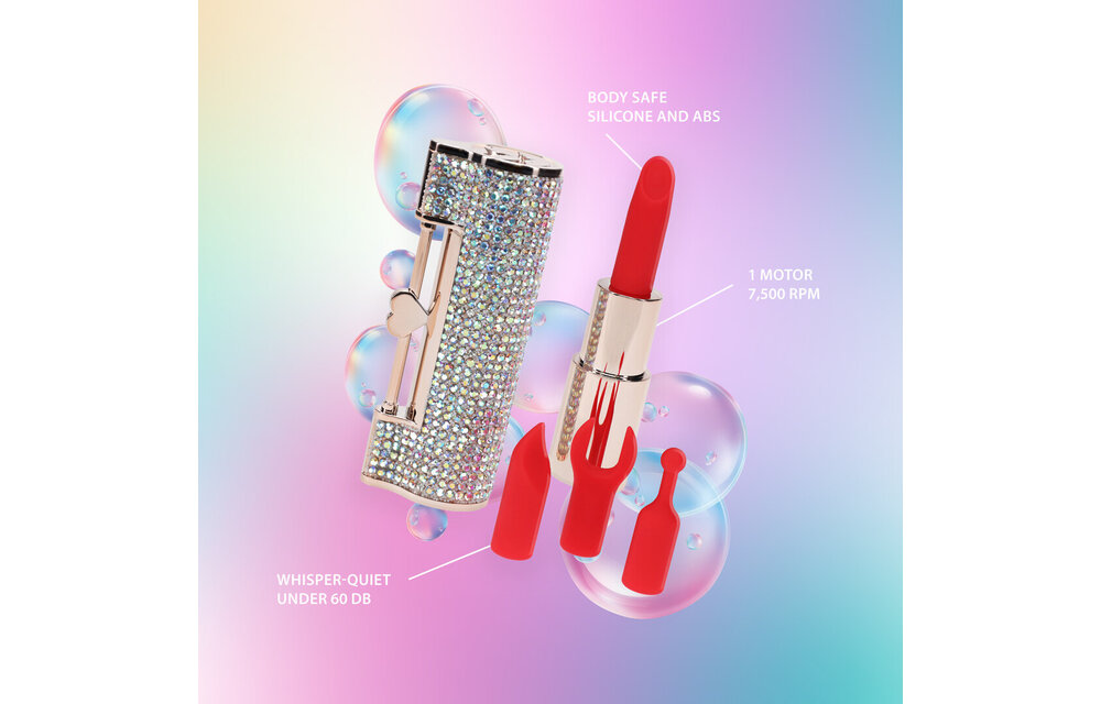 Diamond Lipstick Vibrator – Chic, Krachtig & Discreet groen