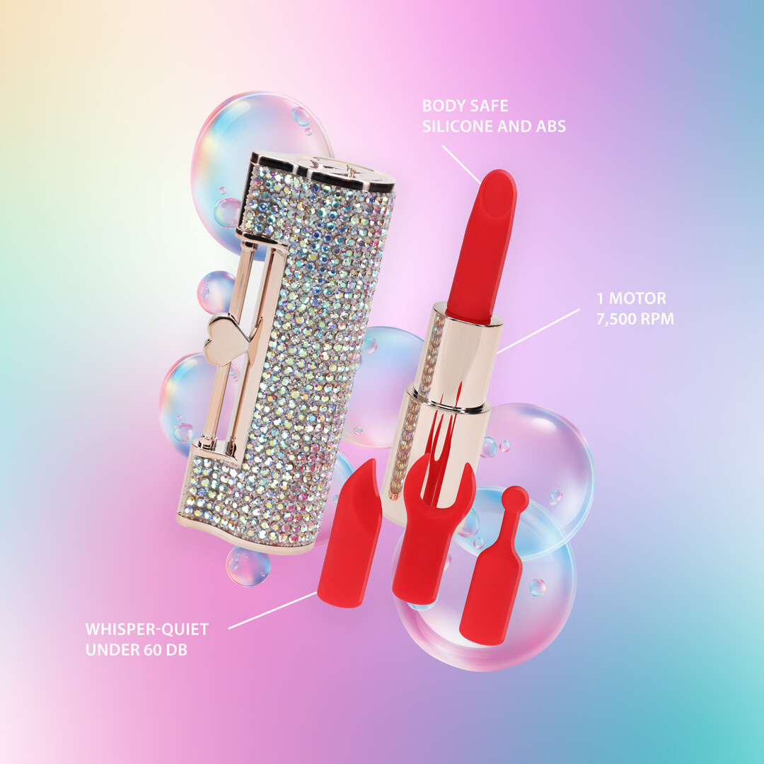 Diamond Lipstick Vibrator – Chic, Krachtig & Discreet groen
