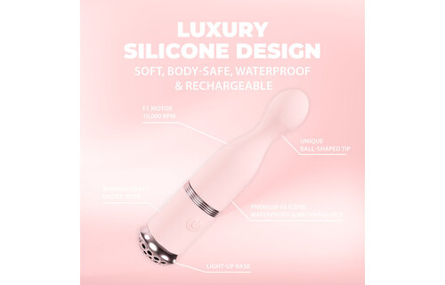 Finesse Ball Point Vibrator Pink – Stylish & Powerful Pleasure