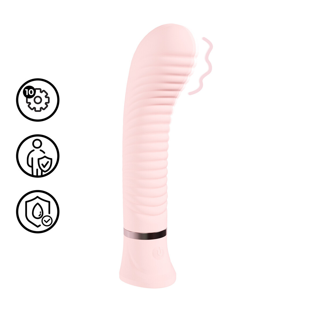 Divine Geribbelde G-spot Vibrator Roze - Stil & Krachtig