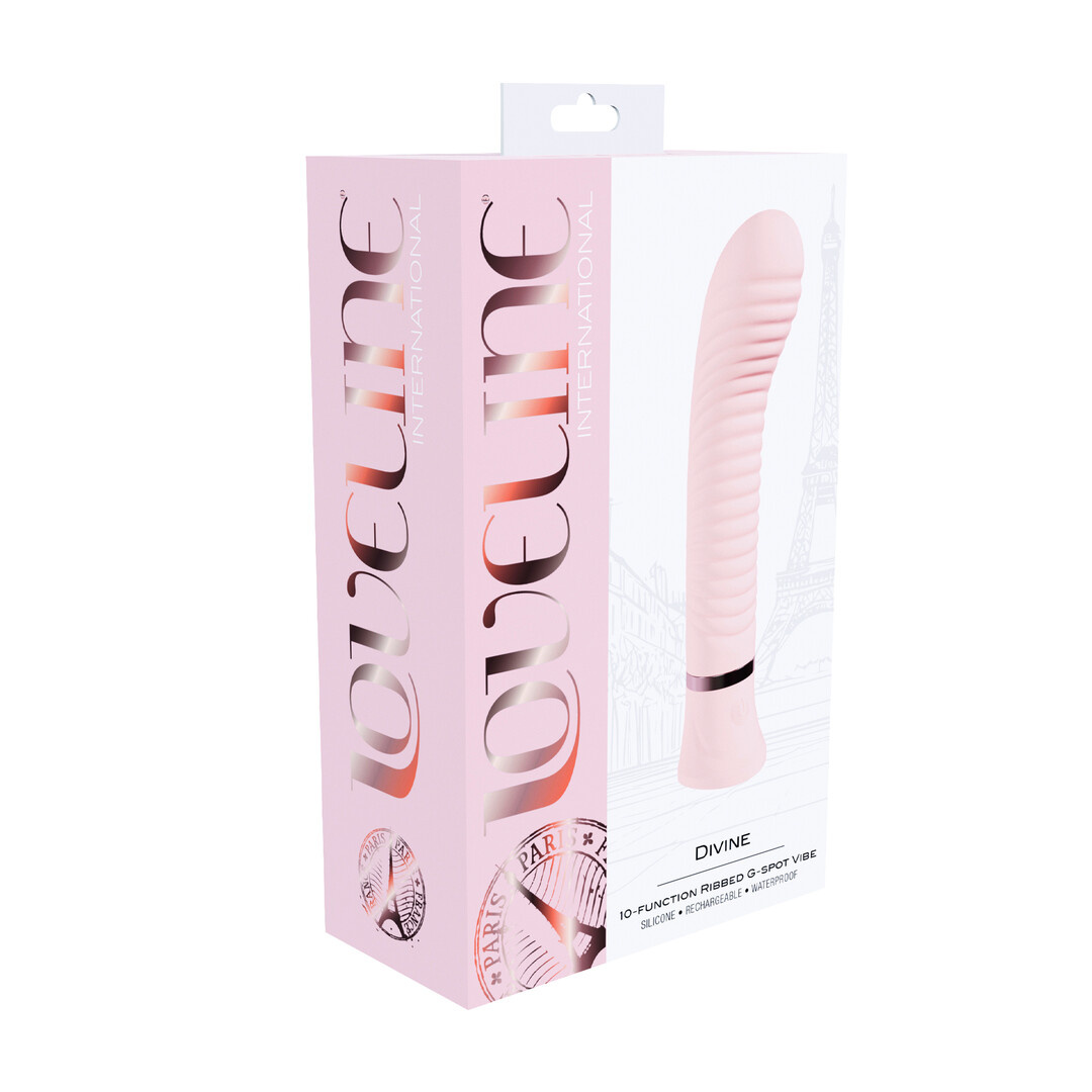 Divine Geribbelde G-spot Vibrator Roze - Stil & Krachtig