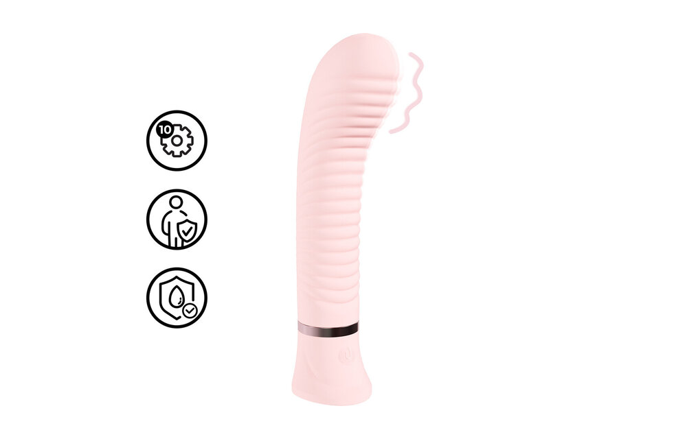 Divine Ribbed G-spot Vibrator Pink - Quiet & Powerful