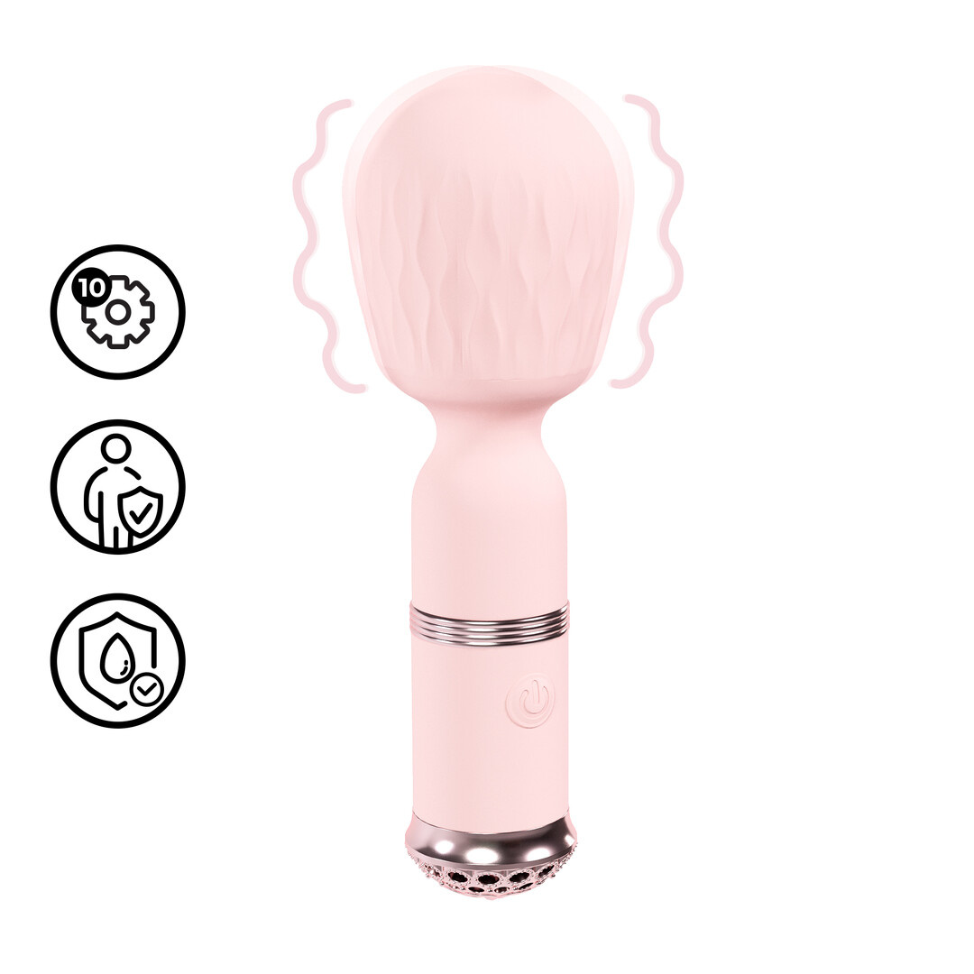 Velours Mini Wand Pink - Quiet, Powerful & Waterproof Toy