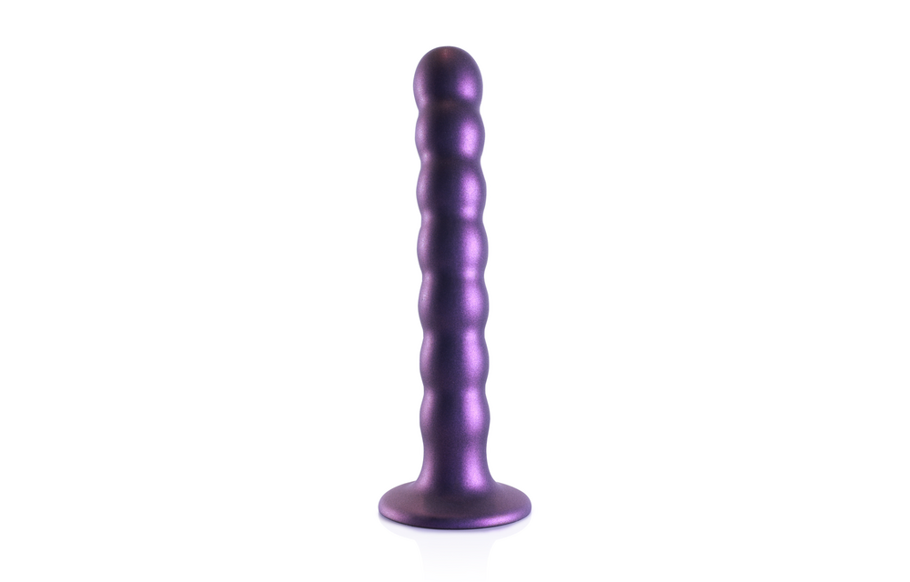 Silikon-G-Punkt-Dildo 16,5 x 5,3 cm | Metallic-Lila Ouch!