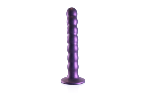 Silikon-G-Punkt-Dildo 16,5 x 5,3 cm | Metallic-Lila Ouch!
