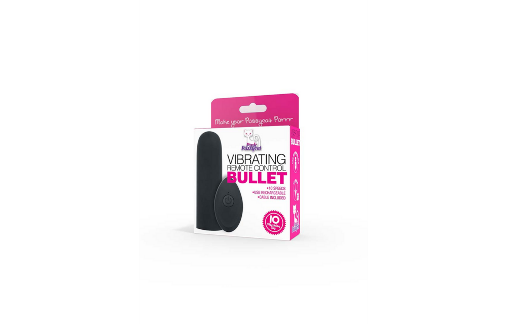Vibrating Bullet 10 Speeds | Pink Pussycat Remote Control