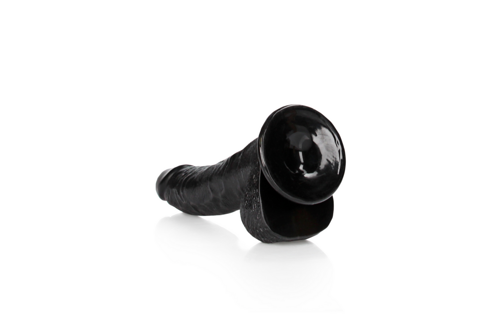 Curved Realistic Dildo with Balls and Suction Cup - 8 / 20,5 cm