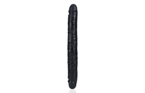 Slim Double-Sided Dildo 30.5 cm Black - Realistic & Firm