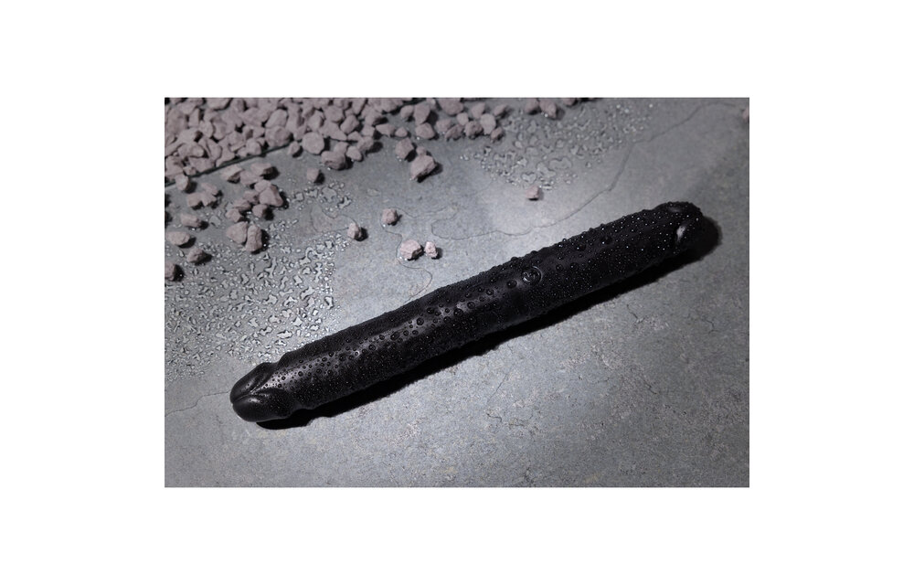 Slanke Dubbelzijdige Dildo 30,5 cm Zwart - Realistisch & Stevig